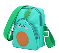 Adorable Cartable à Fruits pour Les Tout-Petits : Sac à Dos Préscolaire en Nylon avec Bretelles Réglables et Confort en Peluche pour Les Enfants de Moins de 5 Ans (Green)