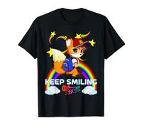 Adorable casquette de baseball avec motif renard arc-en-ciel Keep Smiling Rocks T-Shirt