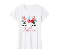 Adorable chapeau licorne florale magique pour filles T-Shirt