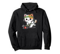 Adorable Chat de Hockey sur Gazon pour Maman Chat Sweat à Capuche