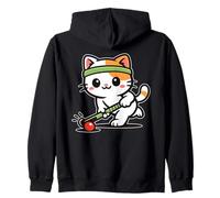 Adorable Chat de Hockey sur Gazon pour Maman Chat Sweat à Capuche