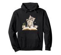 Adorable Chat d'étude pour la rentrée des Classes Sweat à Capuche