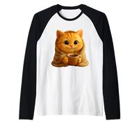 Adorable Chat Douillet dans Une Couverture, Adorable Chat animé Lion Le Chat Manche Raglan