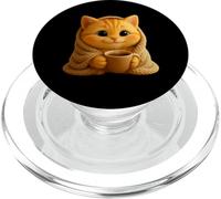 Adorable Chat Douillet dans Une Couverture, Adorable Chat animé Lion Le Chat PopSockets PopGrip pour MagSafe