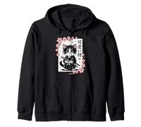 Adorable Chat Japonais Sakura - Bébé Samouraï Kawaii Classique Sweat à Capuche
