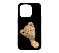 Adorable Chat lionceau Sauvage Coque pour iPhone 15 Pro