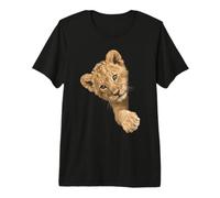 Adorable Chat lionceau Sauvage T-Shirt Haut de Gamme
