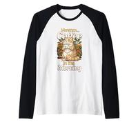 Adorable Chat Selkirk Chat et Tasse de café Le Matin Manche Raglan