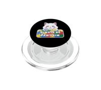 Adorable Chat Souriant Qui Dit Toujours être Positif pour l'Autisme PopSockets PopGrip pour MagSafe
