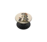 Adorable château de Conte de fées Dragon et Chevalier Fantaisie PopSockets PopGrip Adhésif
