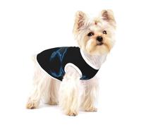 Adorable chemise en coton doux et respirant sans manches pour chiot, chat et chihuahua Motif carte du monde