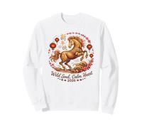 Adorable Cheval 2026 âme Sauvage Calme cœur Puissance du Zodiaque Sweatshirt