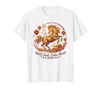 Adorable Cheval 2026 âme Sauvage Calme cœur Puissance du Zodiaque T-Shirt