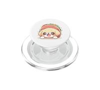 Adorable Chibi Golden Retriever Assis dans Une Coquille de Taco, Kawaii PopSockets PopGrip pour MagSafe