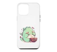 Adorable Chibi T-Rex Mangeant des Ramen avec des Baguettes Coque pour iPhone 12 Pro Max