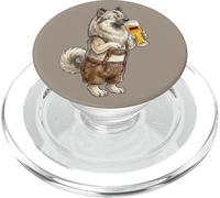 Adorable Chien Allemand Eurasier boit de la bière Drapeau de l'Allemagne PopSockets PopGrip pour MagSafe