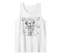 Adorable Chien Astronaute Explorateur Spatial Chiot Univers Débardeur