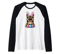 Adorable Chien Berger Allemand Style BD Comic Manche Raglan