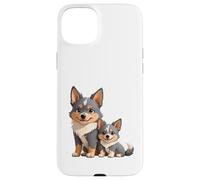Adorable Chien Berger Australien et Chiot Coque pour iPhone 15 Plus