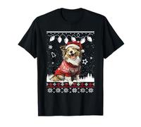 Adorable Chien Berger Shetland Portant Un Pull de Noël Amusant T-Shirt