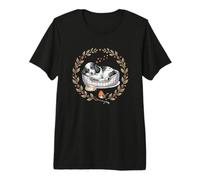 Adorable Chien Caniche avec lit pour Chien + Doublure Pendant Le Sommeil T-Shirt Haut de Gamme