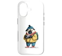 Adorable Chien Carlin Photographe Explorateur d'hiver Coque pour iPhone 17