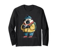 Adorable Chien Carlin Photographe Explorateur d'hiver Manche Longue