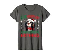 Adorable Chien Cavalier King Charles Spaniel Noël sur Le T-Shirt, Femme, Asphalte, XL