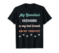 Adorable Chien Keeshond pour Papa, Maman, ami et thérapeute T-Shirt