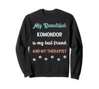 Adorable Chien Komondor pour Papa, Maman, ami et thérapeute Sweatshirt