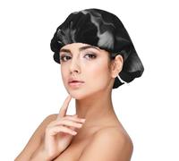 Adorable chien labrador noir,Bonnet de nuit en satin réglable en soie pour adulte, bonnet de nuit élastique pour femme