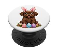 Adorable Chien Labrador Retriever Chocolat Aquarelle PopSockets PopGrip Adhésif