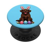 Adorable Chien Labrador Retriever Chocolat Style BD Comic PopSockets PopGrip Adhésif
