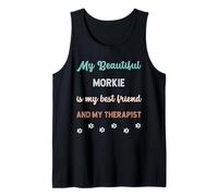 Adorable Chien Morkie pour Papa, Maman, ami et thérapeute Débardeur