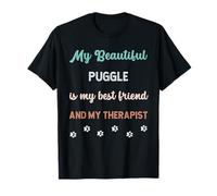 Adorable Chien Puggle pour Papa, Maman, ami et thérapeute T-Shirt