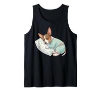 Adorable Chien Rat Terrier endormi en Pyjama Art du Coucher Débardeur