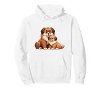 Adorable Chien Retriever Maman et Chiot Sweat à Capuche