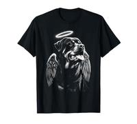 Adorable Chien Rottweiler avec Ailes Ange fidèles Compagnon T-Shirt