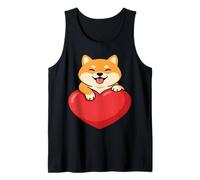 Adorable Chien Shiba Inu en Forme de cœur Débardeur