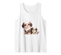 Adorable Chien Shih Tzu et Chiot Débardeur