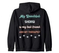 Adorable Chien Shorgi pour Papa, Maman, ami et thérapeute Sweat à Capuche