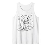Adorable Chien Spatial Astronaute Chiot Cosmique Explorateur Débardeur
