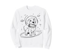 Adorable Chien Spatial Astronaute Chiot Cosmique Explorateur Sweatshirt