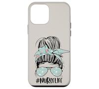 Adorable chignon d'infirmière beige drôle pour la journée des infirmières Coque pour iPhone 12 mini
