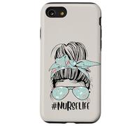Adorable chignon d'infirmière beige drôle pour la journée des infirmières Coque pour iPhone SE (2020) / 7 / 8