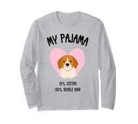 Adorable chiot Beagle - Motif chien amusant pour les amoureux des animaux Manche Longue