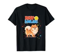 Adorable Chiot Poméranien - Pom Keep Smiling Positive Vibes T-Shirt