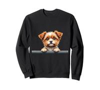 Adorable Chiot regardant au-Dessus d'une clôture Sweatshirt