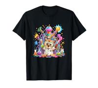 Adorable Chouette de Laboratoire Crazy Colorful Science T-Shirt
