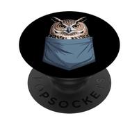 Adorable Chouette de Poche PopSockets PopGrip Adhésif